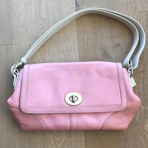 Baby pink Coach shoulder bag